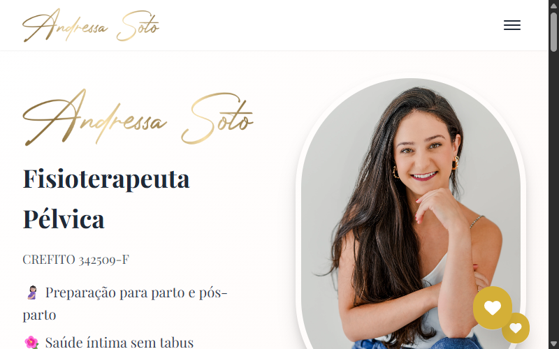 Site da Andressa Soto — Fisioterapeuta Pélvica